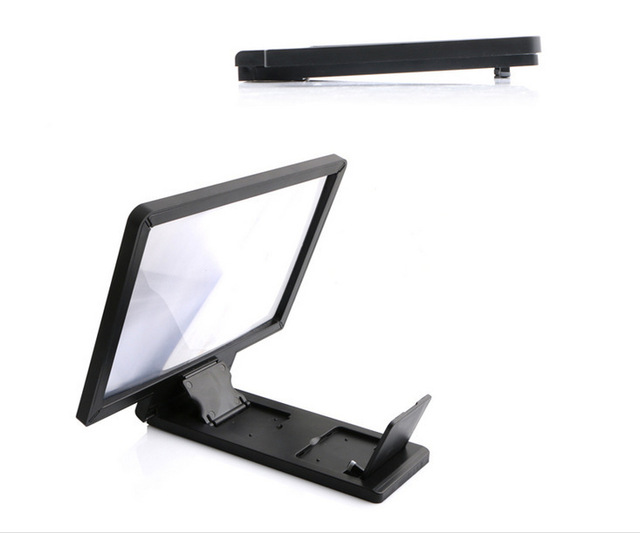 Mobile Phone 3D Screen Magnifier Stand Holder Desktop Plastic Portable Movies Video 3D Cellphone Mobile Phone Screen Magnifier