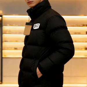 Chaqueta de Invierno de Alta Gama para Hombre y <span class=keywords><strong>Mujer</strong></span>, Diseño de Marca, Acolchada, Transpirable, con Plumón - Product Image 4