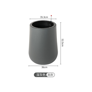 Jardinière auto-arrosante, plastique PP, moulage direct, design conique moderne. Convient pour la maison, le bureau et le jardin extérieur - Product Image 3