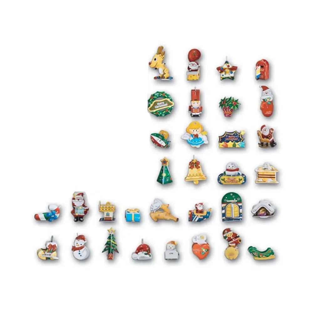 Noel ağacı dekorasyon oyuncaklar 3D noel yap-boz 163 adet