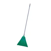 garden supplies Sorghum broom High quality Green Hard Bristled Garden Plastic Brooms long Handle broom