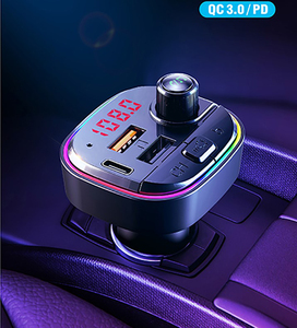Sạc Xe Hơi Qc3.0 Type-C Pd20w Nhanh Chóng Sạc FM Receiver, Điện Thoại Hands-Free FM Transmitter Bt5.0 Âm Nhạc Bluetooth-MP3 Máy Nghe Nhạc - Product Image 2