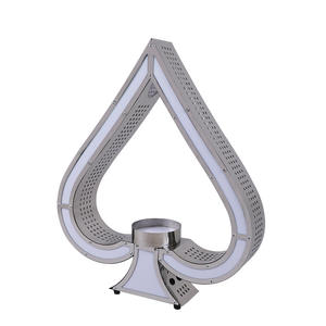 Ace of Spades Support à vin en acier inoxydable haut de gamme Barre lumineuse KTV Présentoir King Liquor Base pour Champagne et vins - Product Image 4