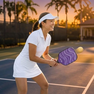 Pala de Pickleball Profesional AVYA Aura Purple Wave T700 de <span class=keywords><strong>Fibra</strong></span> de Carbono Cruda con Núcleo de 16 mm AVYA-AURA-AD-C16-072 - Product Image 6