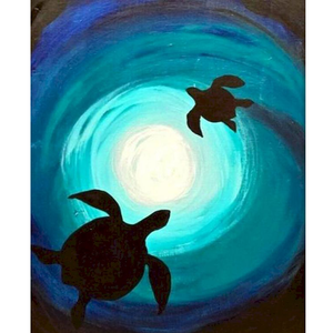 Kit de Pintura por Números <span class=keywords><strong>para</strong></span> Adultos, Imagen de <span class=keywords><strong>Tortuga</strong></span> Marina con Números, Animales, Regalo DIY <span class=keywords><strong>para</strong></span> Decoración de Pared del Hogar, 40x50cm/16x20 pulgadas - Product Image 1