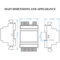Módulo de Control de Pesaje Tipo Riel Guía con Indicador de Peso de Celda de Carga PSD-DG1