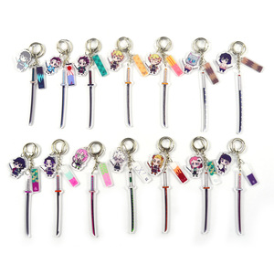 24 Estilos <span class=keywords><strong>de</strong></span> Llaveros Acrílicos <span class=keywords><strong>de</strong></span> Anime Japonés Demon Slayer, Llavero con Forma <span class=keywords><strong>de</strong></span> Serpiente Hashira Katana, Colgante <span class=keywords><strong>de</strong></span> Anime para Fanáticos - Product Image 1