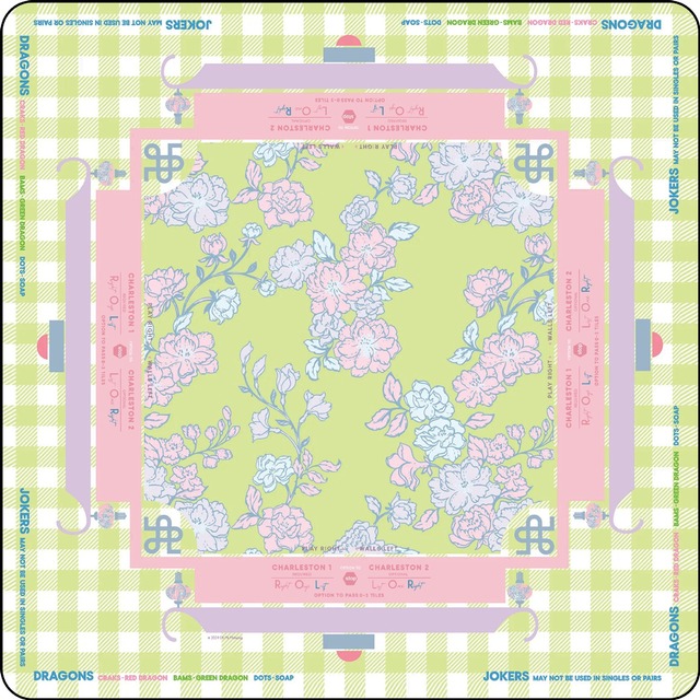 Premium Waterproof Plaid Modern Travel Neoprene Rubber American Mahjong Mat 80x80cm Portable Non-slip Durable Eco-Friendly Game