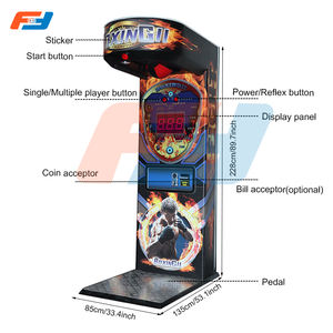 ベストセラー屋内プレイセンターコイン操作ブラックハードヒッターボクシングマシンビッグアミューズメントパークパンチとキックアーケードマシン - Product Image 4