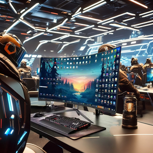 2560x1440 Moniteur de jeu <span class=keywords><strong>PC</strong></span> <span class=keywords><strong>QHD</strong></span> 32 pouces 2800R Écran incurvé 165Hz 1MS Temps de réponse certifié ROHS Haute valeur pour les utilisateurs de bureau - Product Image 3