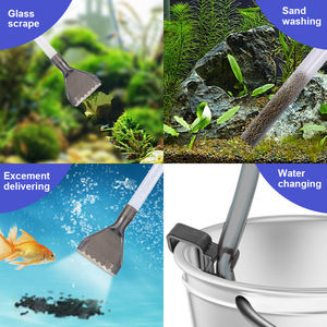 Akvaryum çakıl temizleyici elektrikli otomatik çıkarılabilir vakum su değiştirici kum yosun temizleyici filtre değiştirici - Product Image 5