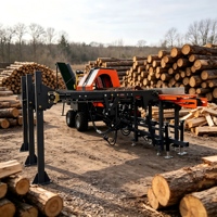 Fendeuse de bûches hydraulique automatique robuste 45T et broyeur de bois avec moteur électrique/essence/diesel