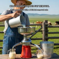 Séparateur de lait électrique 12L, 80L par heure, centrifugeuse à crème pour petite ferme laitière