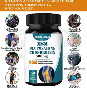 Ausreson <strong>Supplement</strong> Jointe <strong>Flexibility</strong> Support Capsules Glucosamine Chondroitin Sulfate Mineral Bone Health Msm Capsules for Men - Product Image 2