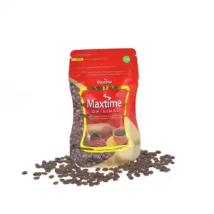 Customized Printing Shiny Effect Food Grade Plastic Zip Top Plastic Bag Food Coffee Packaging