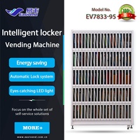 Mesin Penjual Otomatis 24 Jam Cerdas dengan 95 Loker untuk Koran, Buku Perpustakaan, dan Barang Lainnya, Dilengkapi Kode QR, Kartu Kredit & Koin untuk Sekolah