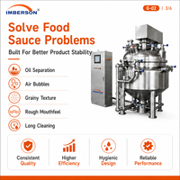Homogénéisateur-mélangeur sous vide 200L en acier inoxydable SUS304 et 316L, équipement de transformation alimentaire à petite échelle pour la production de mayonnaise, jus et crème en mini-lots d'essai