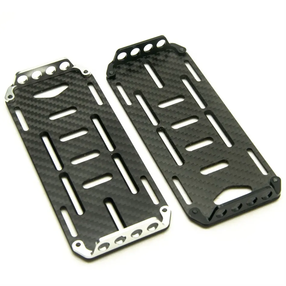 Carbon Fiber Battery Mounting Plate 62x153mm For Axial SCX10 90046 D90 Tamiya CC01 1/10 RC Crawler Car Upgrade Parts