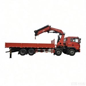 Camión Grúa Sinotruk Ho Wo 8x4 de 16 Toneladas con Brazo Plegable para Carga y Descarga de Equipo Pesado - Product Image 1