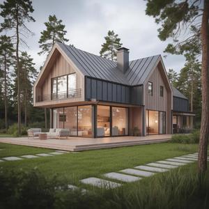 Maison modulaire préfabriquée de luxe en acier léger, design <span class=keywords><strong>3D</strong></span>, villa pour une vie moderne - Product Image 3