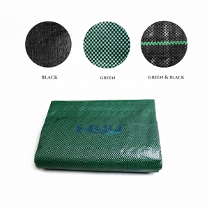 Toile géotextile tissée HYY en PP/PE noire, anti-mauvaises herbes, pour jardin et serre - Product Image 1