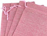 Sacs cadeaux écologiques en jute avec cordon de serrage, pochettes pour fêtes et mariages, et sacs de rangement pour bijoux