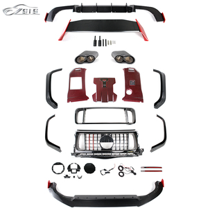 À Rocket B900 pour DRY fibre de carbone lèvre calandre garde-boue diffuseur becquet kit de carrosserie d'échappement pour classe G W464 G63 2019-2023 - Product Image 6