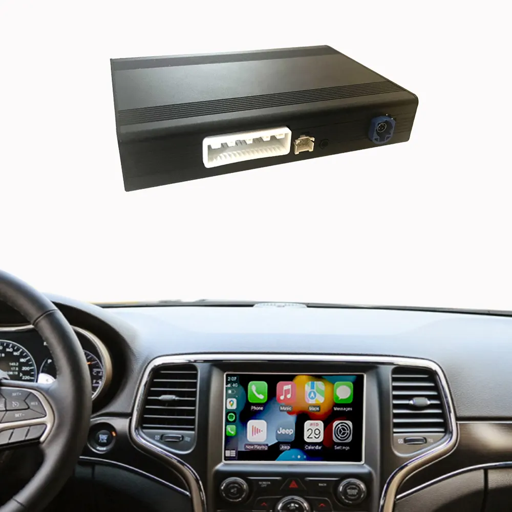 Apple Carplay nirkabel, untuk Jeep Cherokee Kompas navigasi Radio mobil pemutar DVD Mirror Link Android Auto OEM Upgrade layar