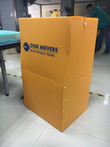 Caja de Guardarropa Plegable de Plástico Corrugado, Caja de Guardarropa para Mudanza, Cajas de Guardarropa Plegables de Plástico Corex - Product Image 6