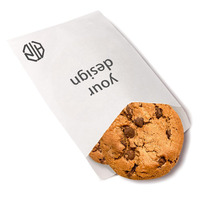 Sacs en papier glassine blanc translucide jetables, résistants à la graisse, pour emballage de produits de boulangerie, sacs en papier ciré avec votre propre logo