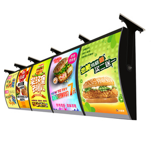 Segno light box fast food box led Sign cartellone led fast food restaurant menu board pubblicità light box