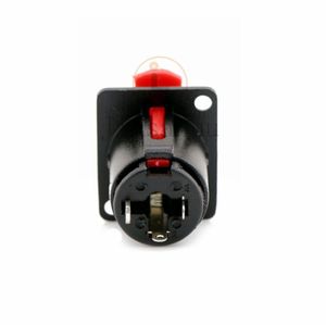 Conector de Audio T815B de 6.35mm, 3 Pines, Montaje en Panel, Color Negro - Product Image 2