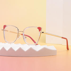 Monture optique œil de chat Hl 991019 pour femmes, monture intégrale, protection anti-lumière bleue avec verres PC - Product Image 4
