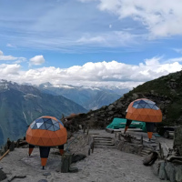 Capsule d'observation des étoiles moderne Château Dôme Maison avec Design Unique et Élégant Étanche Stargazing Capsule Cabines pour Tentes Dôme