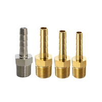 Raccord rapide en laiton pour tuyau, filetage mâle Bpst Bspp Npt 1/8 1/4 3/8 1/2, connecteur de tuyau à enfoncement