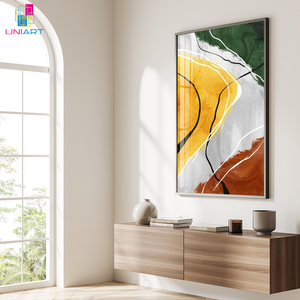UNIART lukisan dekoratif abstrak Modern, seni dinding latar belakang Sofa minimalis Nordik, lukisan untuk ruang tamu - Product Image 5