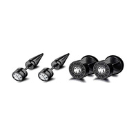 Ensemble d'ornements d'oreille tendance et élégant, avec texture raffinée et style unique, comprenant des pendentifs délicats, des clous et des boucles d'oreille.