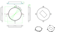 Boîtier de jonction en plastique PA66 étanche IP65 pour capteur de stationnement intelligent sans fil LORA NB-IoT à double moule, couleur blanche SZOMK