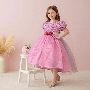 Gaun Pesta Putri Musim Panas 2026 untuk Anak Perempuan Gaun Panjang Berbahan Renda untuk Anak-anak Gaun Elegan untuk Anak Perempuan Gaun Wanita Anak Perempuan - Product Image 1