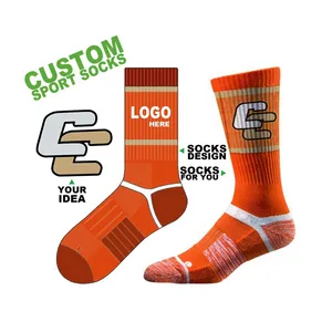 KOSTENLOSES DESIGN UND MOCK-UP OEM-Design individuelles Logo Sportsocken individuelle Sportsocken individuelle Logo Fitness-Socken