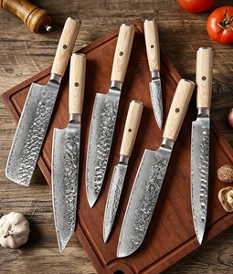 Couteau de Chef Gyuto Damas en Gros pour Usine, 67 Couches, 10Cr15CoMoV, Manche en Bois Martelé, Logo Personnalisé, Couteau de Cuisine Professionnel - Product Image 3