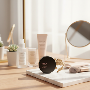 THEFACESHOP FMGT Tone up 10g Loose Powder <b>Foundation</b> Mineral Sunscreen Moisturizer Matte Pressed Powder for Face Skin Care - Product Image 3