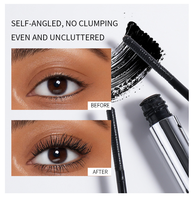 Mascara liquide double embout noir en gros OEM, marque privée, végétalien, waterproof, longue tenue, essence 3D pour cils