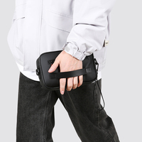 Dompet kulit PU tas tangan bisnis pria wanita, dompet kulit PU untuk luar ruangan