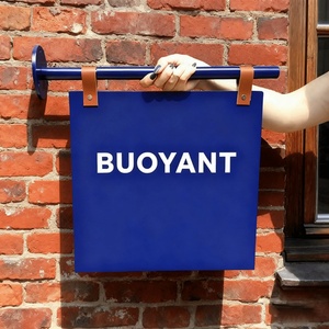 Original Factory Custom Hanging Square Business Sign Advertising Storefront Outdoor Wall <b>Mount</b> Metal Blade Sign <b>Board</b> - Product Image 5