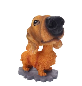 Aangepaste Cartoon <span class=keywords><strong>Mini</strong></span> Hond Schudden Hoofd Beeldje Schattig Dier Bobblehead Auto Decoratie Poly Hars Hondenverf Model Hars Handwerk - Product Image 4