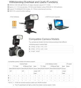 Flash pour appareil photo Godox TT <span class=keywords><strong>350</strong></span> TTL, 1/8000s haute vitesse, système sans fil 2.4G, flash Speedlite pour Canon, pour Nikon, pour Fuji, pour <span class=keywords><strong>Sony</strong></span> - Product Image 3