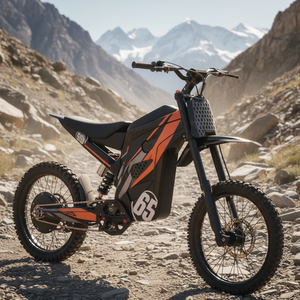Moto-cross électrique 2025 améliorée avec moteur central 72V 3000W à 3 vitesses |   80 km/h, batterie lithium 30 Ah dissimulée, IPX5 |   Moto tout-terrain - Product Image 1