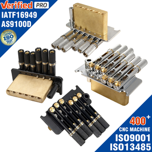 CNC加工无头电吉他单弦琴桥黄铜弦枕双锁颤音琴桥系统 - Product Image 1