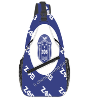 Sac de poitrine Order of the Eastern Star, design personnalisé pour sororité, lettres grecques, sac bandoulière unisexe, sac de poitrine de voyage extérieur